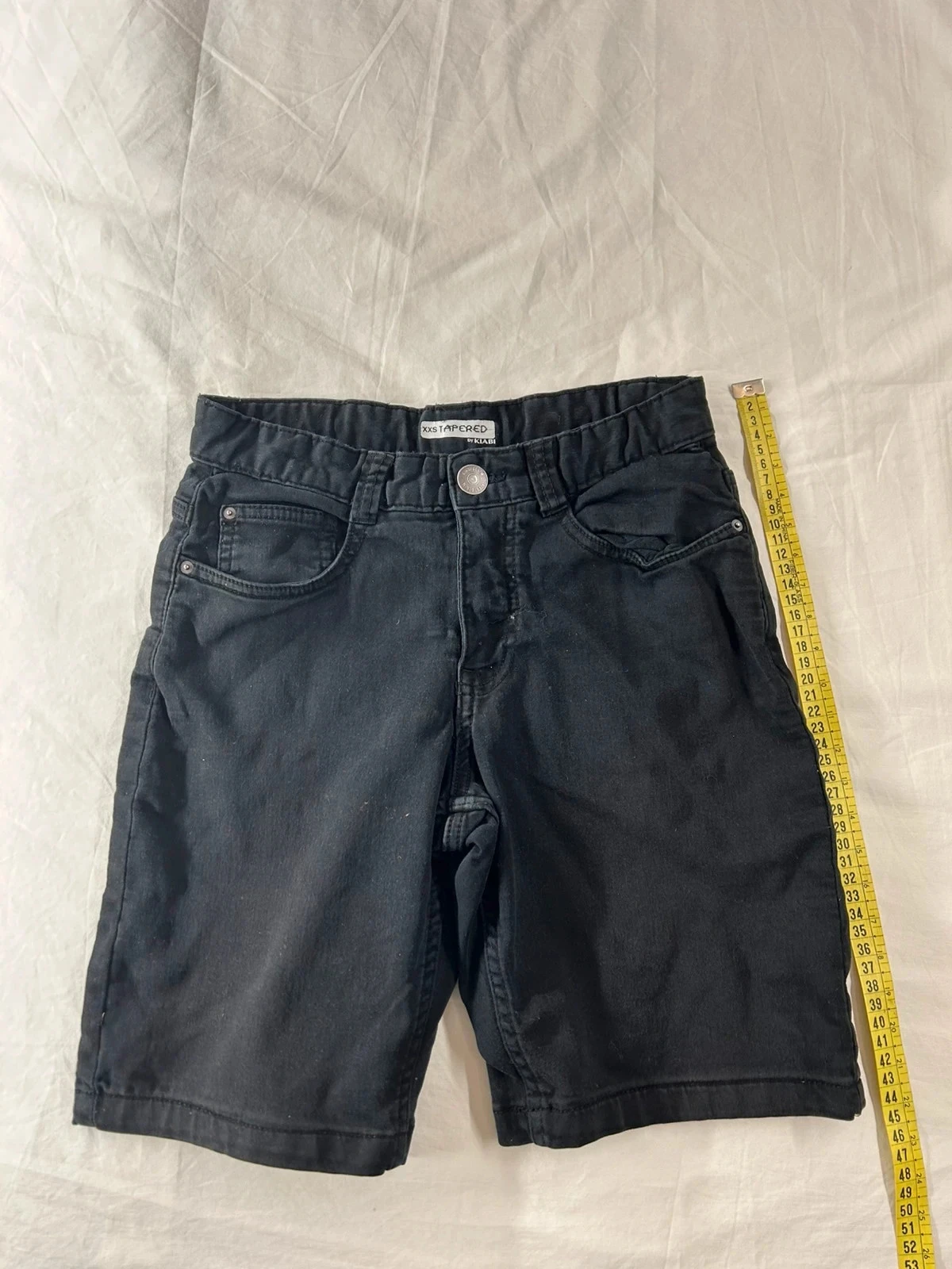 Short en jean noir kiabi